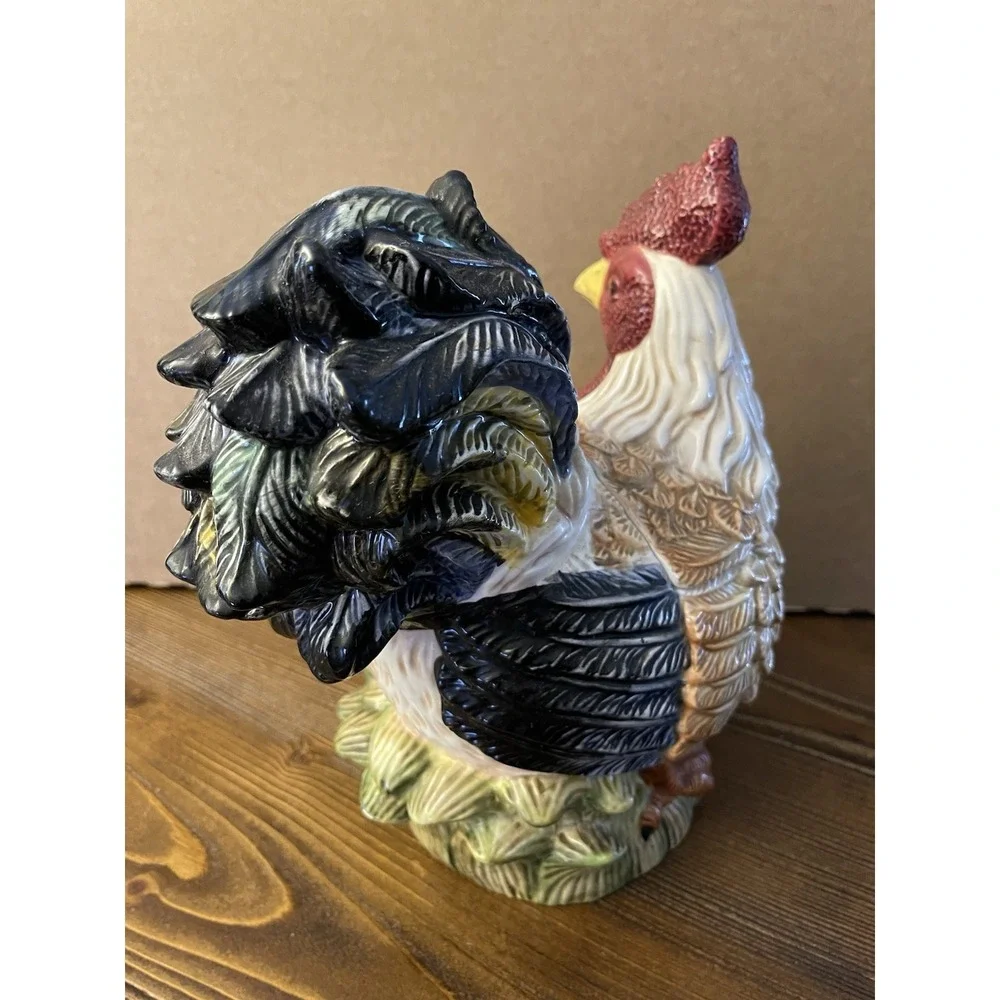 Vintage Jay Import Colorful Farm Rooster 10